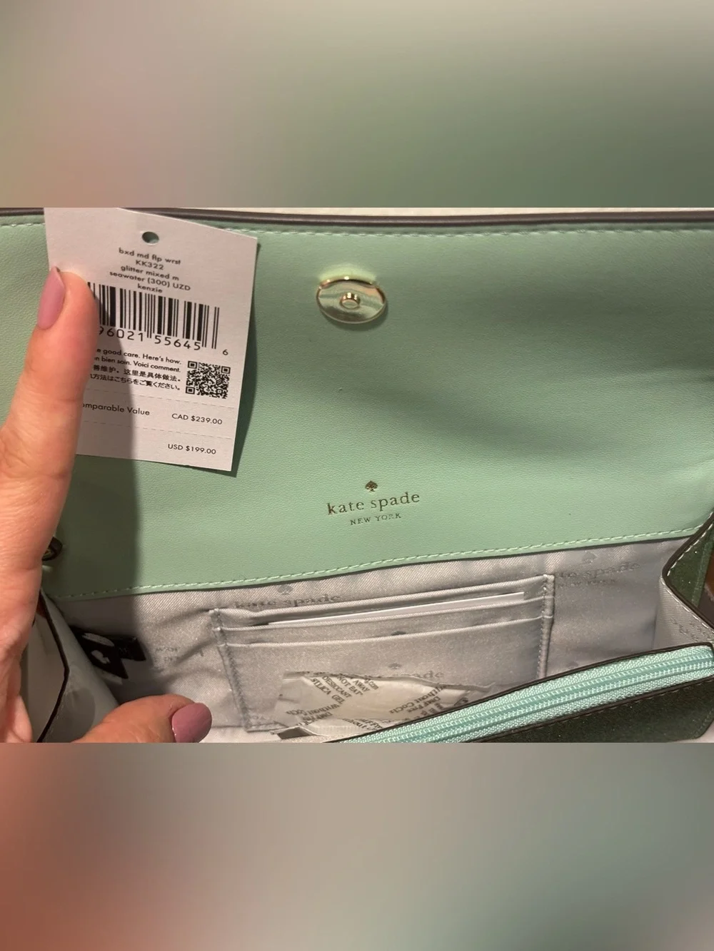 kate spade sparkling mint